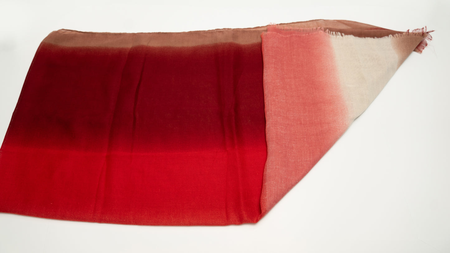 Rose Garden - Wool Silk Shawl