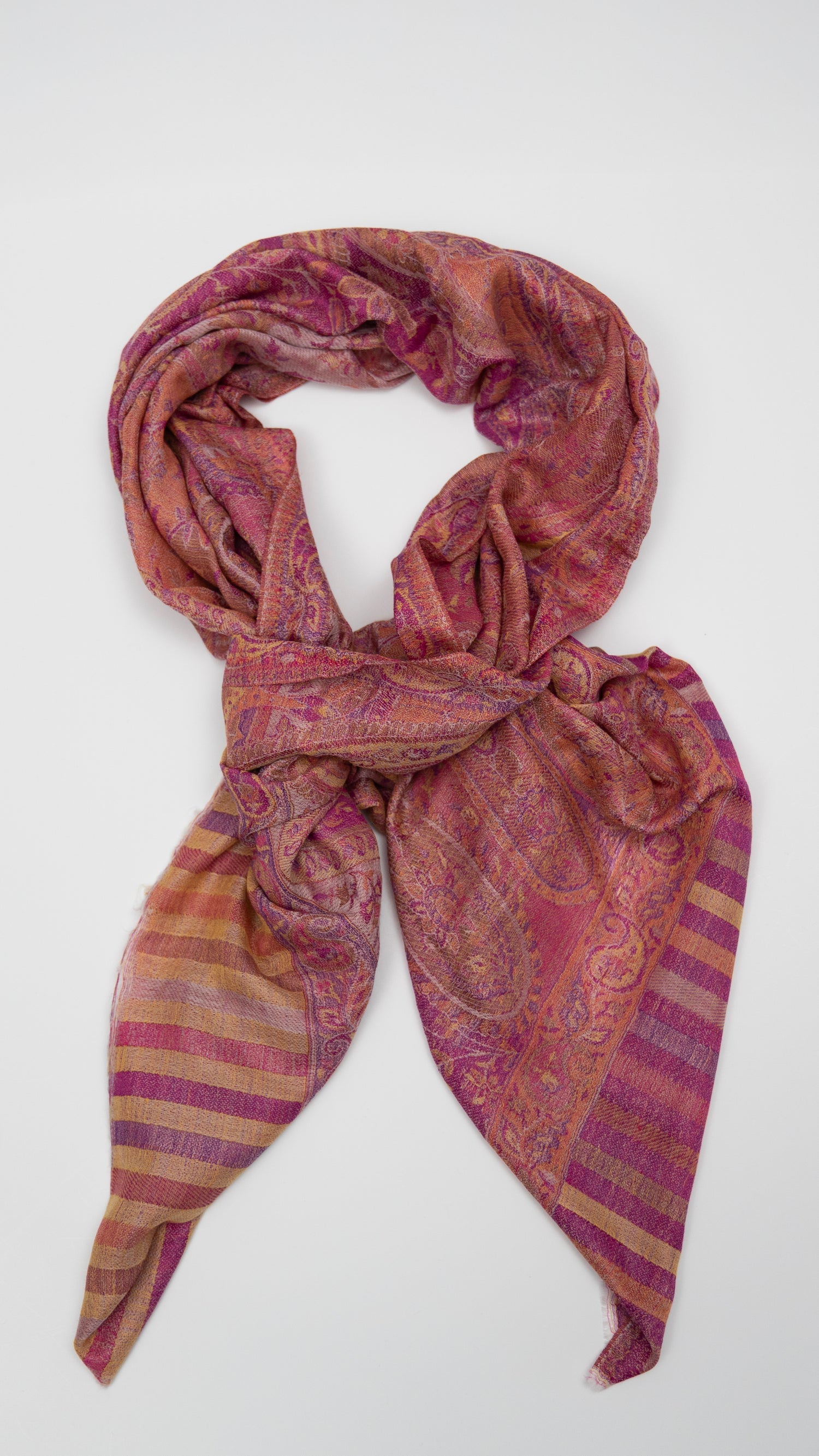 turkish cashmere shawl wrapped